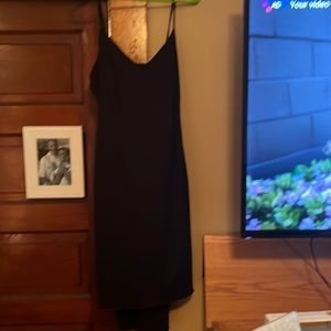 CDC brand black slip dress size 8